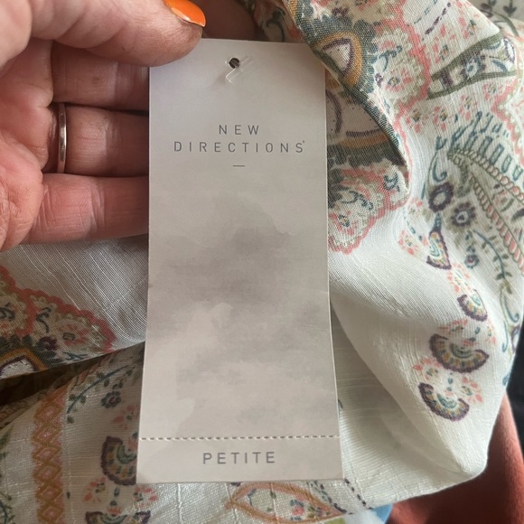 NWT New Directions blouse petite small - Picture 4 of 5
